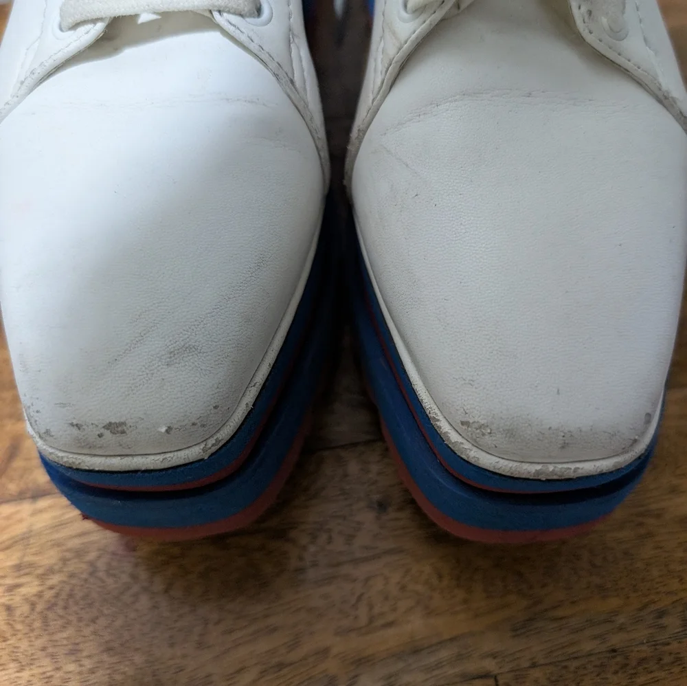 Stella McCartney Elyse Platform sneakers‎ red white and blue Women's Size 36.5